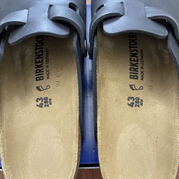Birkenstock Boston Oiled Leather Black 0059461 | Regular Fit 43 | Men\'s 10 NEW main image 8